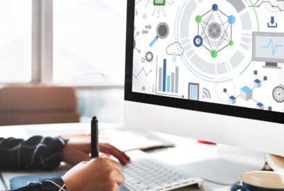 Information Technology Connection Graphics Concept